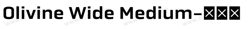 Olivine Wide Medium字体转换